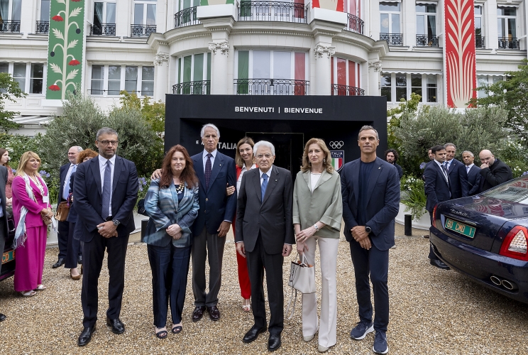 Il Presidente della Repubblica Sergio Mattarella visita "Casa Italia"