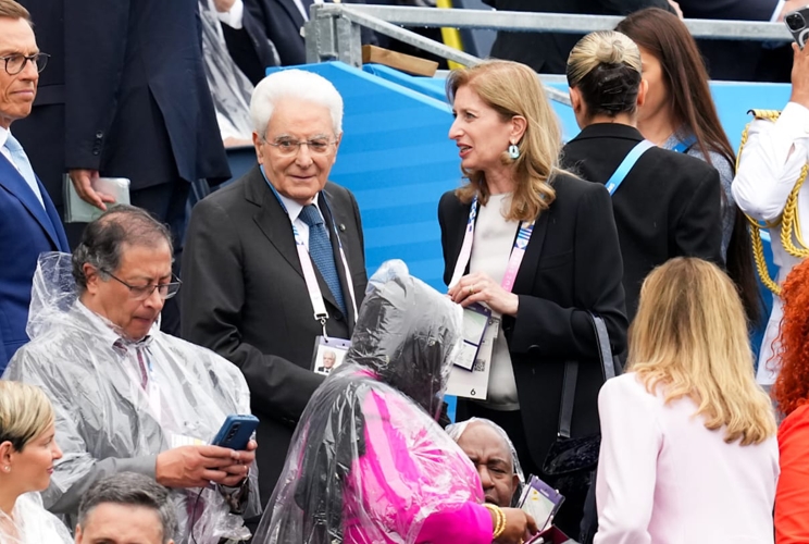  Il Presidente della Repubblica Sergio Mattarella alla cerimonia di apertura dei Giochi Olimpici