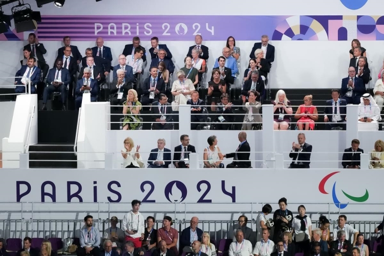 Il Presidente della Repubblica Sergio Mattarella alla cerimonia di apertura dei Giochi Paralimpici 2024 