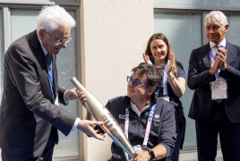 Il Presidente della Repubblica Sergio Mattarella con gli atleti partecipanti ai  Giochi Paralimpici