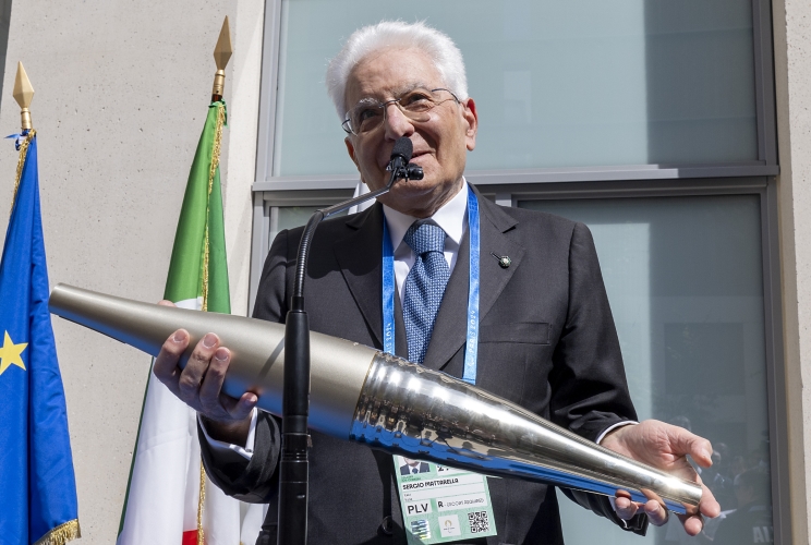 Il Presidente della Repubblica Sergio Mattarella con gli atleti partecipanti ai Giochi Paralimpici