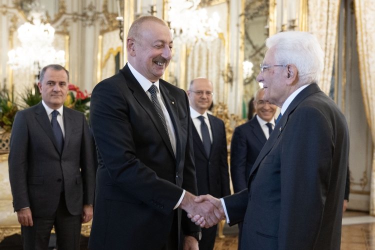Il Presidente della Repubblica Sergio Mattarella incontra il Presidente della Repubblica dell’Azerbaigian, Ilham Aliyev
