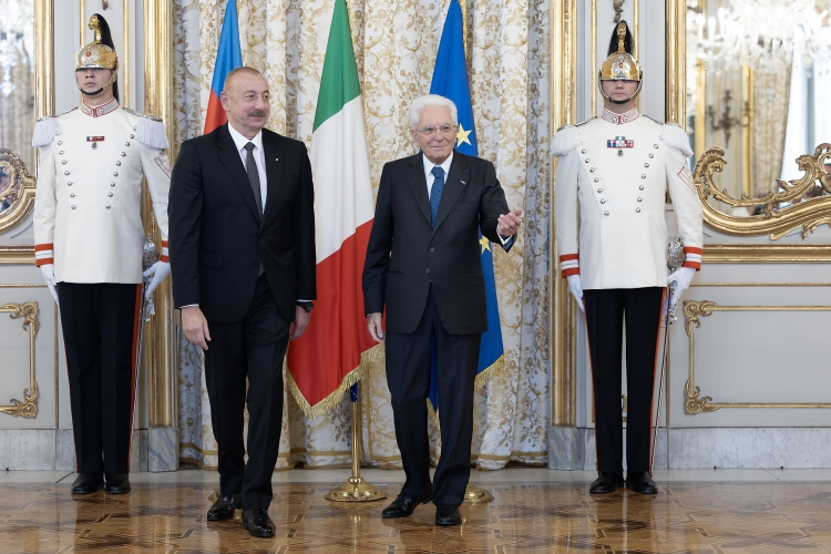 Il Presidente della Repubblica Sergio Mattarella incontra il Presidente della Repubblica dell’Azerbaigian, Ilham Aliyev
