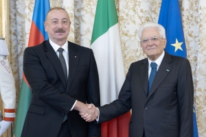 Il Presidente della Repubblica Sergio Mattarella incontra il Presidente della Repubblica dell’Azerbaigian, Ilham Aliyev
