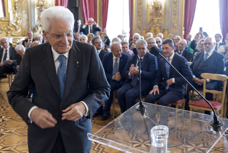 Il Presidente Sergio Mattarella in occasione dell'incontro con una delegazione dell'Associazione italiana assistenza spastici nel 70° anniversario della fondazione e una rappresentanza della Polizia di Stato