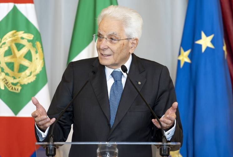 Il Presidente Sergio Mattarella in occasione dell'incontro con una delegazione dell'Associazione italiana assistenza spastici nel 70° anniversario della fondazione e una rappresentanza della Polizia di Stato