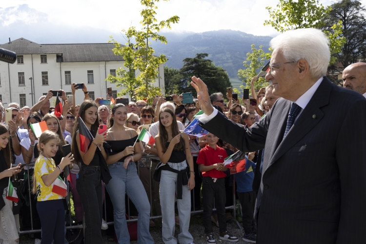 Il Presidente della Repubblica Sergio Mattarella  ad Aosta
