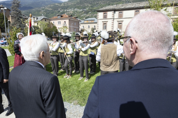 Il Presidente della Repubblica Sergio Mattarella  ad Aosta
