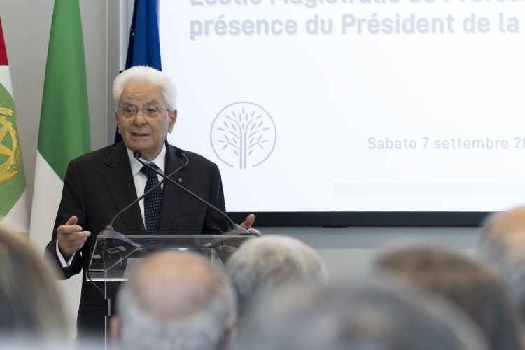 Il Presidente della Repubblica Sergio Mattarella all’Università della Valle d’Aosta
