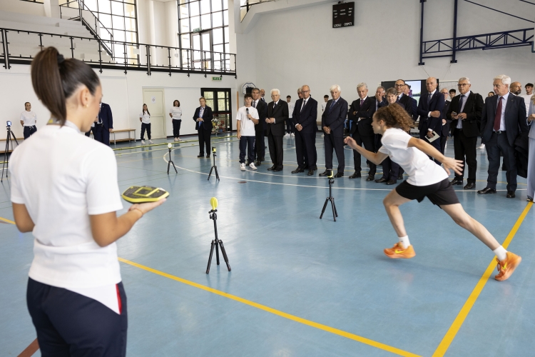Il Presidente della Repubblica, Sergio Mattarella, visita i laboratori del Convitto nazionale “Vittorio Emanuele II” di Cagliari.