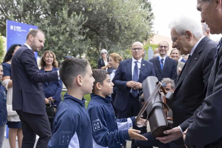 Il Presidente della Repubblica, Sergio Mattarella, al Convitto nazionale “Vittorio Emanuele II” di Cagliari.
