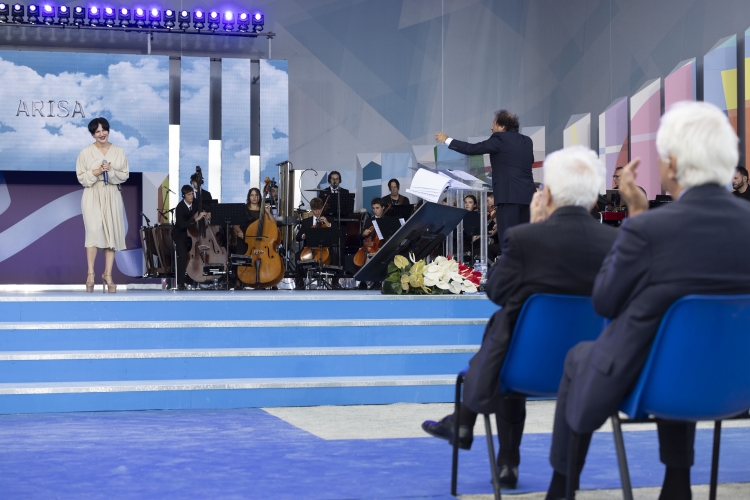 Il Presidente della Repubblica, Sergio Mattarella, in occasione della cerimonia di inaugurazione dell’anno scolastico 2024/2025.
