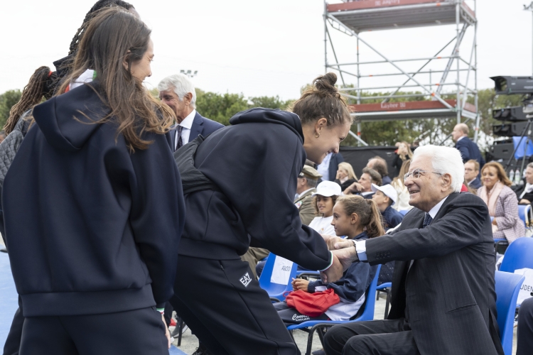 Il Presidente della Repubblica, Sergio Mattarella, in occasione della cerimonia di inaugurazione dell’anno scolastico 2024/2025.
