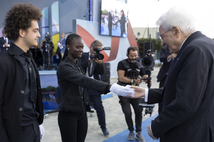Il Presidente della Repubblica, Sergio Mattarella, in occasione della cerimonia di inaugurazione dell’anno scolastico 2024/2025.