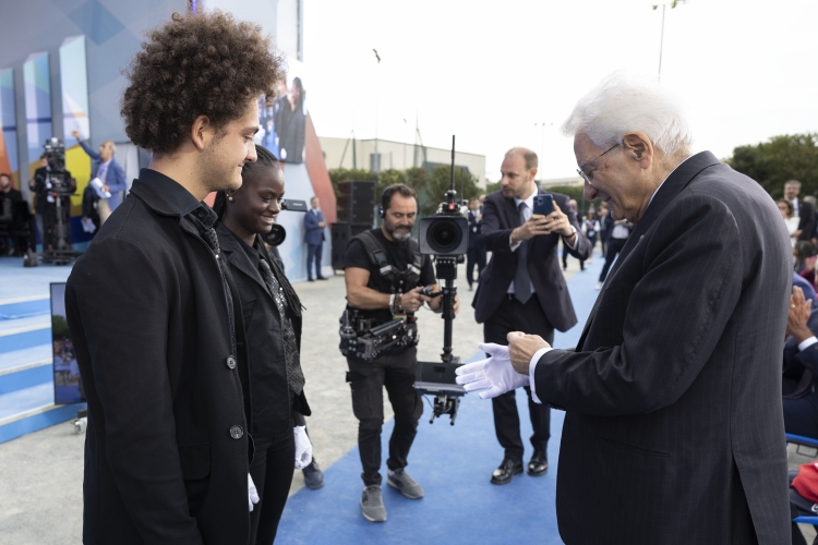 Il Presidente della Repubblica, Sergio Mattarella, in occasione della cerimonia di inaugurazione dell’anno scolastico 2024/2025.