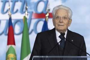 Il Presidente della Repubblica, Sergio Mattarella, in occasione della cerimonia di inaugurazione dell’anno scolastico 2024/2025.