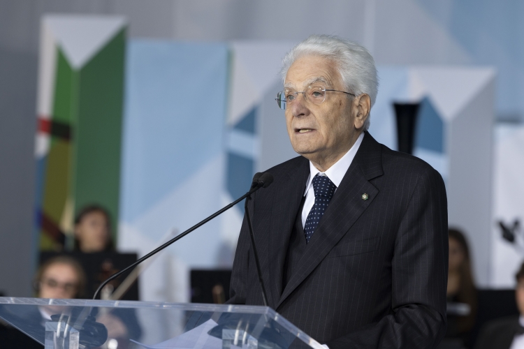 Il Presidente della Repubblica, Sergio Mattarella, in occasione della cerimonia di inaugurazione dell’anno scolastico 2024/2025.