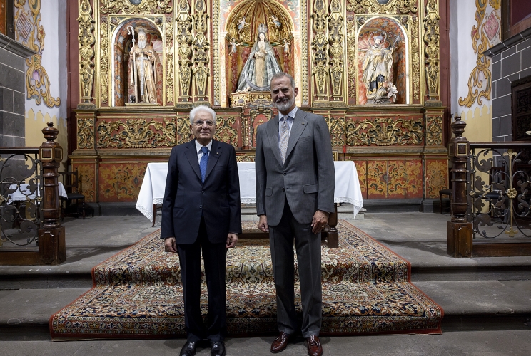 Il Presidente della Repubblica Sergio Mattarella accompagnato da S.M. il Re di Spagna Felipe VI, visita la città di Las Palmas, in occasione della partecipazione al XVII simposio Cotec Europa
