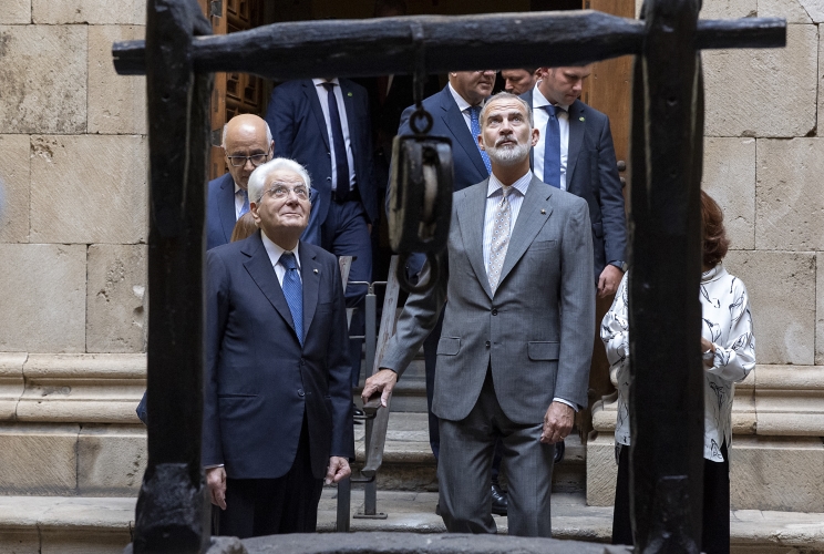 Il Presidente della Repubblica Sergio Mattarella accompagnato da S.M. il Re di Spagna Felipe VI, visita la città di Las Palmas, in occasione della partecipazione al XVII simposio Cotec Europa 