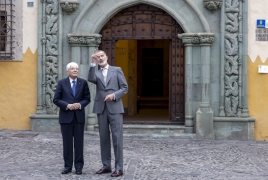 Il Presidente della Repubblica Sergio Mattarella accompagnato da S.M. il Re di Spagna Felipe VI, visita la città di Las Palmas, in occasione della partecipazione al XVII simposio Cotec Europa