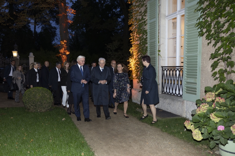 Il Presidente della Repubblica, Sergio Mattarella, a Villa Liebermann con Frank-Walter Steinmeier, Presidente della Repubblica Federale di Germania , in occasione della visita di Stato.