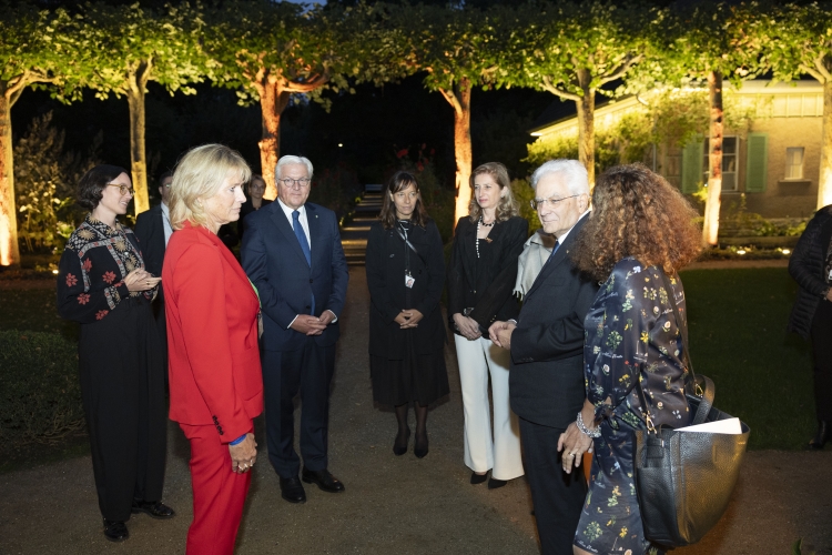 Il Presidente della Repubblica, Sergio Mattarella, a Villa Liebermann con Frank-Walter Steinmeier, Presidente della Repubblica Federale di Germania , in occasione della visita di Stato.
