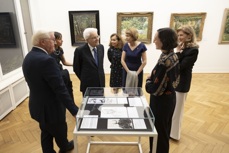 Il Presidente della Repubblica, Sergio Mattarella, a Villa Liebermann con Frank-Walter Steinmeier, Presidente della Repubblica Federale di Germania , in occasione della visita di Stato.