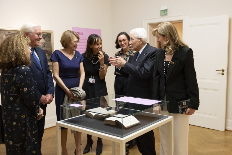 Il Presidente della Repubblica, Sergio Mattarella, a Villa Liebermann con Frank-Walter Steinmeier, Presidente della Repubblica Federale di Germania , in occasione della visita di Stato.