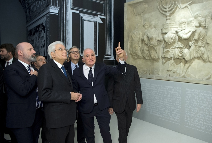 Il Presidente Mattarella visita la mostra "Ebrei, una storia italiana. I primi mille anni”
