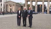 Il Presidente Mattarella alla Porta di Brandeburgo