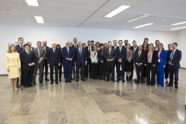 Il Presidente della Repubblica, Sergio Mattarella, con Frank-Walter Steinmeier, Presidente della Repubblica Federale di Germania, al Campus delle Nazioni Unite di Bonn, partecipa al seminario “La cooperazione tra Italia e Germania: un bene prezioso per l'UNFCCC e per la lotta al cambiamento climatico”.