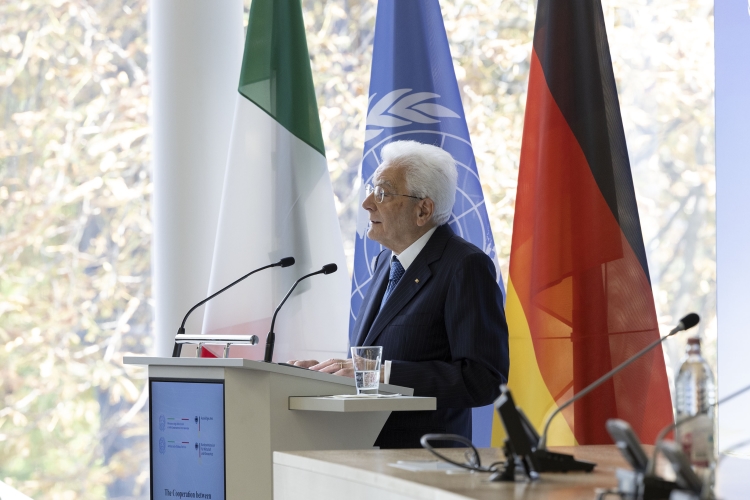 Il Presidente della Repubblica, Sergio Mattarella, al Campus delle Nazioni Unite di Bonn, partecipa al seminario “La cooperazione tra Italia e Germania: un bene prezioso per l'UNFCCC e per la lotta al cambiamento climatico”.