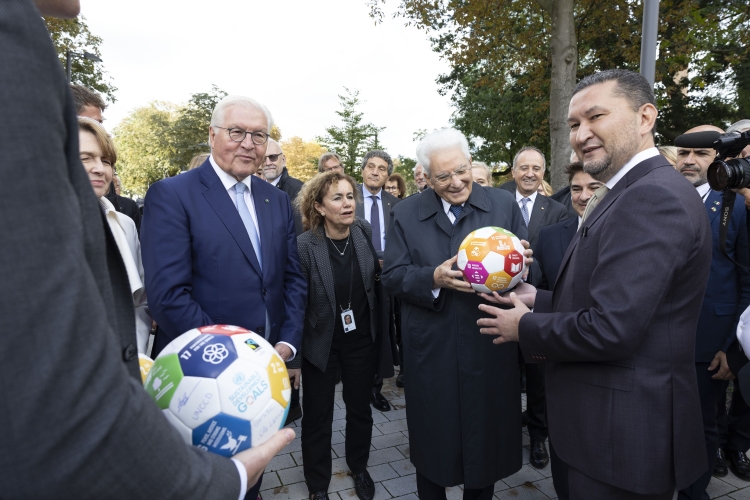 Il Presidente della Repubblica, Sergio Mattarella, con Frank-Walter Steinmeier, Presidente della Repubblica Federale di Germania.