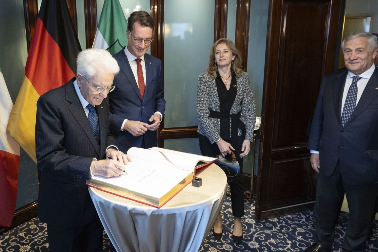 Il Presidente della Repubblica Sergio Mattarella incontra il Ministro Presidente del Land Nordreno-Vestfalia, Hendrik Wüst.