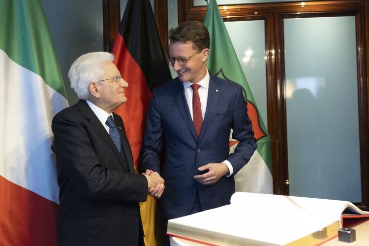 Il Presidente della Repubblica Sergio Mattarella incontra il Ministro Presidente del Land Nordreno-Vestfalia, Hendrik Wüst.