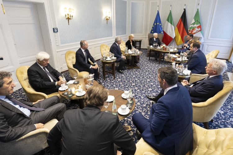 Il Presidente della Repubblica Sergio Mattarella incontra il Ministro Presidente del Land Nordreno-Vestfalia, Hendrik Wüst.
