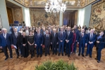 Mattarella incontra una delegazione delle Agenzie di Stampa Europee