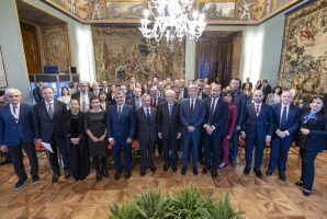Mattarella incontra una delegazione delle Agenzie di Stampa Europee