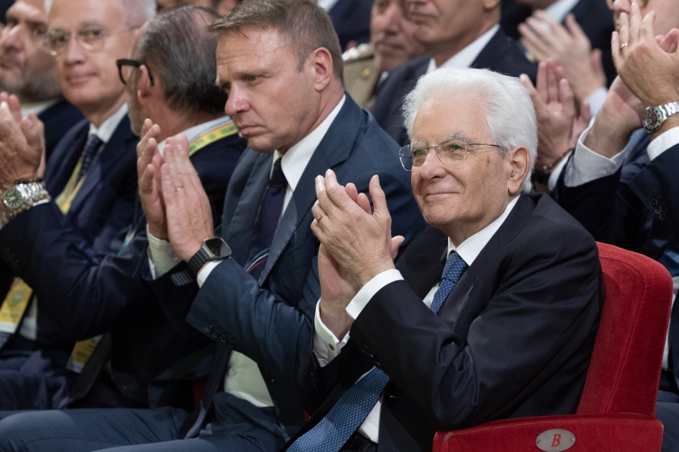 Il Presidente della Repubblica, Sergio Mattarella, in occasione degli 80 anni della Coldiretti.