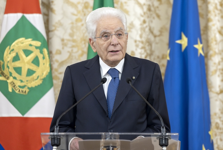 Il Presidente Sergio Mattarella rivolge il suo indirizzo di saluto in occasione dell'incontro con Qu Dongyu, Direttore generale della FAO, unitamente ad una delegazione