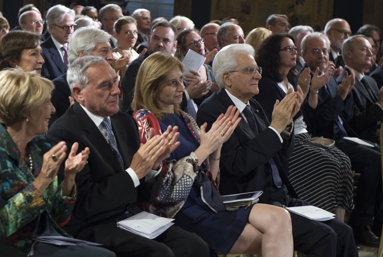 Il Presidente Sergio Mattarella assiste al concerto eseguito dall'Orchestra Giovanile 