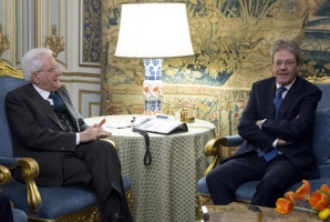 Mattarella con Gentiloni