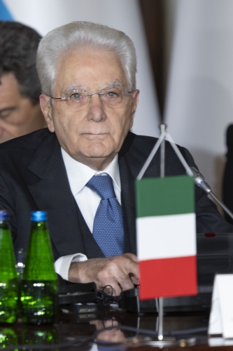 Il Presidente della Repubblica Sergio Mattarella alla Riunione del Gruppo Arraiolos
