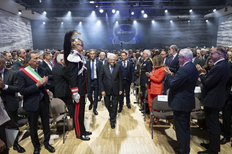 Il Presidente della Repubblica Sergio Mattarella in occasione del 75° Congresso astronautico internazionale
