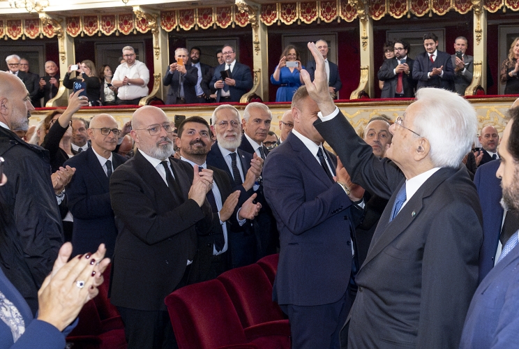 Il Presidente della Repubblica Sergio Mattarella alla celebrazione del 90° anniversario della fondazione del Consorzio Parmigiano Reggiano