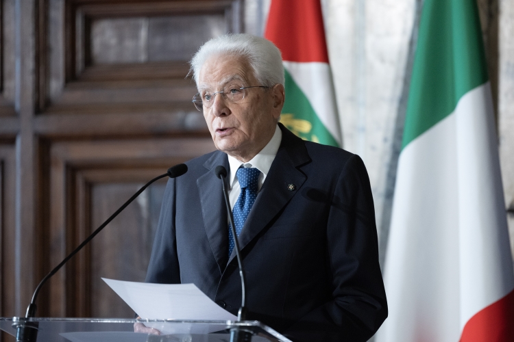 Il Presidente della Repubblica Sergio Mattarella in occasione della cerimonia di consegna delle Stelle al Merito del Lavoro per l’anno 2024 
