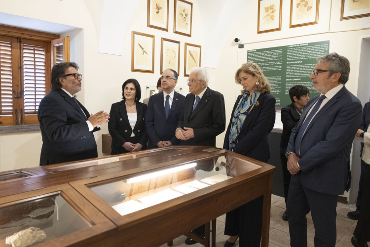 Il Presidente della Repubblica Sergio Mattarella con Bajram Begaj, Presidente della Repubblica d’Albania al MUSARB 
