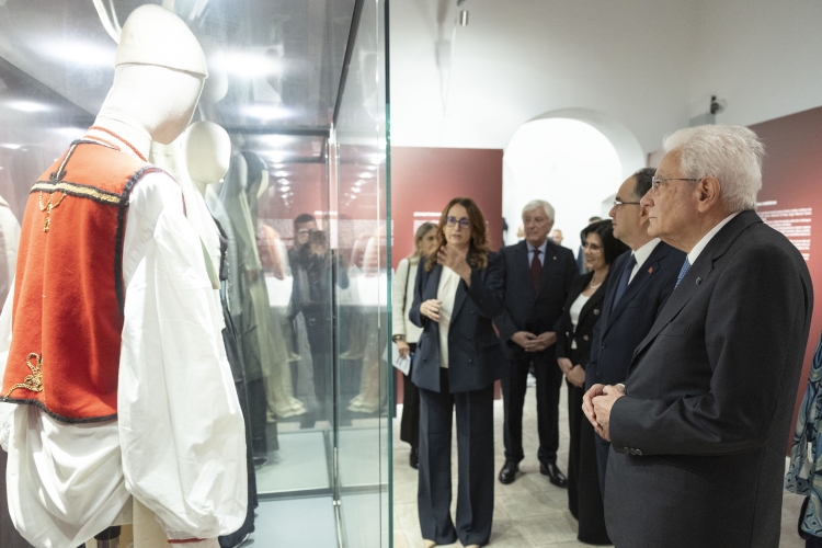 Il Presidente della Repubblica Sergio Mattarella con Bajram Begaj, Presidente della Repubblica d’Albania al MUSARB 

