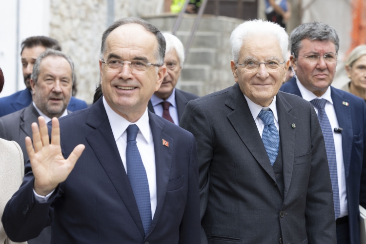 Il Presidente della Repubblica Sergio Mattarella con Bajram Begaj, Presidente della Repubblica d’Albania 
