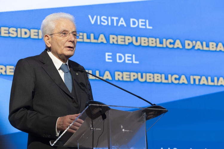 Il Presidente della Repubblica Sergio Mattarella al Teatro del Seminario per l’incontro sulla storia e la cultura Arbëreshe in Sicilia
